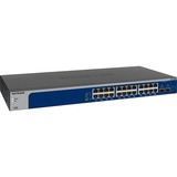 Netgear XS724EM Administreret L2 10G Ethernet (100/1000/10000) 1U Blå, Grå, Switch Administreret, L2, 10G Ethernet (100/1000/10000), Stativ-montering, 1U