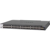 Netgear XSM4348CS Administreret 10G Ethernet (100/1000/10000) 1U Grå, Switch Administreret, 10G Ethernet (100/1000/10000), Stativ-montering, 1U