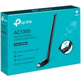 TP-Link Archer T3U Plus WLAN 867 Mbit/s, Wi-Fi-adapter Sort, Trådløs, USB, WLAN, Wi-Fi 5 (802.11ac), 867 Mbit/s, Sort