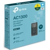 TP-Link Archer T3U WLAN 867 Mbit/s, Wi-Fi-adapter Sort, Ledningsført, USB, WLAN, Wi-Fi 5 (802.11ac), 867 Mbit/s, Sort