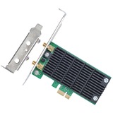 TP-Link Archer T4E Intern WLAN 867 Mbit/s, Wi-Fi-adapter Intern, Trådløs, PCI Express, WLAN, 867 Mbit/s, Sort, Grøn