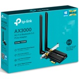 TP-Link Archer TX50E Intern WLAN / Bluetooth 2402 Mbit/s, Wi-Fi-adapter Intern, Trådløs, PCI Express, WLAN / Bluetooth, 2402 Mbit/s, Sort, Metallic