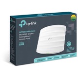 TP-Link EAP225 Access Point trådløs Dual-band (2,4 GHz / 5 GHz) Gigabit Ethernet Hvid, Adgangspunktet Hvid, Wi-Fi 5 (802.11ac), Dual-band (2,4 GHz / 5 GHz), Ethernet LAN, 4G, Hvid, Bærbar router