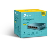 TP-Link LS105G Ikke administreret Gigabit Ethernet (10/100/1000) Blå, Switch Blå, Ikke administreret, Gigabit Ethernet (10/100/1000), Kan monteres på væggen