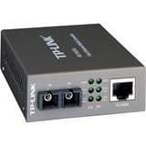 TP-Link MC100CM netværksomformer til medie 100 Mbit/s 1310 nm Multitilstand Sort, Konverter grå, 100 Mbit/s, IEEE 802.3, IEEE 802.3u, IEEE 802.3x, 10,100 Mbit/s, Fuld, Halvt, Cat3, Cat4, Cat5, Cat5e, 2000 m