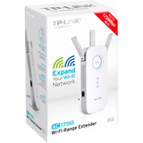 TP-Link RE450 Netværksgentager Hvid 10, 100, 1000 Mbit/s, Repeater Hvid, Netværksgentager, 1300 Mbit/s, 10,100,1000 Mbit/s, Windows 10, Windows 2000, Windows 7, Windows 8, Windows 8.1, Windows 98SE, Windows NT, Windows XP, Ekstern, 10/100/1000Base-T(X)