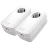 TP-Link TL-PA8010P KIT Power Line netværksadapter 1300 Mbit/s Ethernet LAN Hvid 2 stk, PowerLAN Hvid, 1300 Mbit/s, IEEE 802.3, IEEE 802.3ab, IEEE 802.3u, Type E / F, Gigabit Ethernet, 10,100,1000 Mbit/s, 10BASE-T, 100BASE-TX, 1000BASE-T