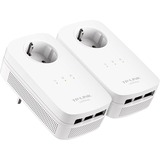 TP-Link TL-PA8030P KIT Power Line netværksadapter 1200 Mbit/s Ethernet LAN Hvid 2 stk, PowerLAN Hvid, 1200 Mbit/s, IEEE 802.3, IEEE 802.3ab, IEEE 802.3u, Gigabit Ethernet, 10,100,1000 Mbit/s, 10BASE-T, 100BASE-TX, 1000BASE-T, HomePlug AV2
