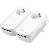 TP-Link TL-PA8030P KIT Power Line netværksadapter 1200 Mbit/s Ethernet LAN Hvid 2 stk, PowerLAN Hvid, 1200 Mbit/s, IEEE 802.3, IEEE 802.3ab, IEEE 802.3u, Gigabit Ethernet, 10,100,1000 Mbit/s, 10BASE-T, 100BASE-TX, 1000BASE-T, HomePlug AV2