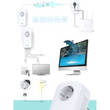 TP-Link TL-PA8030P KIT Power Line netværksadapter 1200 Mbit/s Ethernet LAN Hvid 2 stk, PowerLAN Hvid, 1200 Mbit/s, IEEE 802.3, IEEE 802.3ab, IEEE 802.3u, Gigabit Ethernet, 10,100,1000 Mbit/s, 10BASE-T, 100BASE-TX, 1000BASE-T, HomePlug AV2