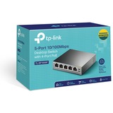 TP-Link TL-SF1005P Ikke administreret Fast Ethernet (10/100) Strøm over Ethernet (PoE) Sort, Switch Ikke administreret, Fast Ethernet (10/100), Fuld duplex, Strøm over Ethernet (PoE)