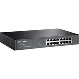 TP-Link TL-SF1016DS netværksswitch Ikke administreret Fast Ethernet (10/100) Sort Sort, Ikke administreret, Fast Ethernet (10/100), Stativ-montering