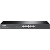 TP-Link TL-SF1016 netværksswitch Ikke administreret Fast Ethernet (10/100) 1U Sort Sort, Ikke administreret, Fast Ethernet (10/100), Stativ-montering, 1U