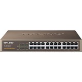 TP-Link TL-SF1024D netværksswitch Ikke administreret Fast Ethernet (10/100) Sort Brown, Ikke administreret, Fast Ethernet (10/100), Stativ-montering, Detail