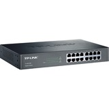 TP-Link TL-SG1016D Ikke administreret Gigabit Ethernet (10/100/1000) Sort, Switch Brown, Ikke administreret, Gigabit Ethernet (10/100/1000), Fuld duplex, Stativ-montering, Detail