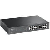 TP-Link TL-SG1016PE Administreret L2 Gigabit Ethernet (10/100/1000) Strøm over Ethernet (PoE) 1U Sort, Switch Sort, Administreret, L2, Gigabit Ethernet (10/100/1000), Strøm over Ethernet (PoE), Stativ-montering, 1U