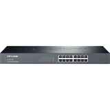 TP-Link TL-SG1016 Ikke administreret Gigabit Ethernet (10/100/1000) 1U Sort, Switch Brown, Ikke administreret, Gigabit Ethernet (10/100/1000), Fuld duplex, Stativ-montering, 1U, Detail