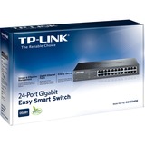 TP-Link TL-SG1024DE Administreret L2 Gigabit Ethernet (10/100/1000) 1U Sort, Switch Sort, Administreret, L2, Gigabit Ethernet (10/100/1000), Stativ-montering, 1U