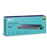 TP-Link TL-SG116 Ikke administreret Gigabit Ethernet (10/100/1000) Sort, Switch Ikke administreret, Gigabit Ethernet (10/100/1000), Fuld duplex