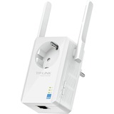 TP-Link TL-WA860RE Netværksgentager Hvid 10, 100 Mbit/s, Repeater Hvid, Netværksgentager, 300 Mbit/s, 10,100 Mbit/s, Windows 2000, Windows 2000 Professional, Windows 7 Home Basic, Windows 7 Home Basic x64, Windows 7..., Ekstern, 10/100Base-T(X)