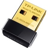 TP-Link TL-WN725N netværkskort WLAN 150 Mbit/s, Wi-Fi-adapter Sort, Trådløs, USB, WLAN, Wi-Fi 4 (802.11n), 150 Mbit/s, Sort, Detail