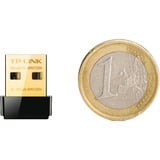 TP-Link TL-WN725N netværkskort WLAN 150 Mbit/s, Wi-Fi-adapter Sort, Trådløs, USB, WLAN, Wi-Fi 4 (802.11n), 150 Mbit/s, Sort, Detail