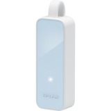 TP-Link UE200 Ethernet 100 Mbit/s, Adapter Hvid, Ledningsført, USB, Ethernet, 100 Mbit/s, Blå, Hvid