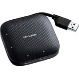 TP-Link UH400 interface hub USB 3.2 Gen 1 (3.1 Gen 1) Type-A 5000 Mbit/s Sort, USB hub USB 3.2 Gen 1 (3.1 Gen 1) Type-A, USB 3.2 Gen 1 (3.1 Gen 1) Type-A, 5000 Mbit/s, Sort, 71 mm, 71 mm