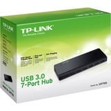 TP-Link UH700 interface hub USB 3.2 Gen 1 (3.1 Gen 1) Micro-B 5000 Mbit/s Sort, USB hub Sort, USB 3.2 Gen 1 (3.1 Gen 1) Micro-B, USB 3.2 Gen 1 (3.1 Gen 1) Type-A, 5000 Mbit/s, Sort, 1 m, USB