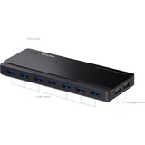 TP-Link UH720 USB 3.2 Gen 1 (3.1 Gen 1) Micro-B 5000 Mbit/s Sort, USB hub Sort, USB 3.2 Gen 1 (3.1 Gen 1) Micro-B, USB 3.2 Gen 1 (3.1 Gen 1) Type-A, 5000 Mbit/s, Sort, 1 m, USB