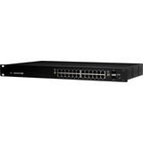 Ubiquiti EdgeSwitch 24 250W Administreret L2/L3 Gigabit Ethernet (10/100/1000) Strøm over Ethernet (PoE) 1U Sort Administreret, L2/L3, Gigabit Ethernet (10/100/1000), Strøm over Ethernet (PoE), Stativ-montering, 1U