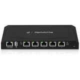 Ubiquiti EdgeSwitch 5XP Administreret Gigabit Ethernet (10/100/1000) Strøm over Ethernet (PoE) Sort Sort, Administreret, Gigabit Ethernet (10/100/1000), Strøm over Ethernet (PoE), Kan monteres på væggen