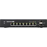 Ubiquiti EdgeSwitch 8 150W Administreret L2/L3 Gigabit Ethernet (10/100/1000) Strøm over Ethernet (PoE) Sort Administreret, L2/L3, Gigabit Ethernet (10/100/1000), Fuld duplex, Strøm over Ethernet (PoE)