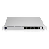Ubiquiti UniFi Pro 24-Port PoE Administreret L2/L3 Gigabit Ethernet (10/100/1000) Strøm over Ethernet (PoE) 1U Sølv, Switch grå, Administreret, L2/L3, Gigabit Ethernet (10/100/1000), Strøm over Ethernet (PoE), Stativ-montering, 1U