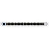 Ubiquiti UniFi Pro 48-Port PoE Administreret L2/L3 Gigabit Ethernet (10/100/1000) Strøm over Ethernet (PoE) 1U Sølv, Switch grå, Administreret, L2/L3, Gigabit Ethernet (10/100/1000), Strøm over Ethernet (PoE), Stativ-montering, 1U