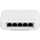 Ubiquiti UniFi USW‑FLEX Administreret L2 Gigabit Ethernet (10/100/1000) Strøm over Ethernet (PoE) Hvid, Switch Hvid, Administreret, L2, Gigabit Ethernet (10/100/1000), Fuld duplex, Strøm over Ethernet (PoE), Kan monteres på væggen