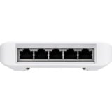 Ubiquiti UniFi USW‑FLEX Administreret L2 Gigabit Ethernet (10/100/1000) Strøm over Ethernet (PoE) Hvid, Switch Hvid, Administreret, L2, Gigabit Ethernet (10/100/1000), Fuld duplex, Strøm over Ethernet (PoE), Kan monteres på væggen