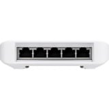 Ubiquiti UniFi USW‑FLEX Administreret L2 Gigabit Ethernet (10/100/1000) Strøm over Ethernet (PoE) Hvid, Switch Hvid, Administreret, L2, Gigabit Ethernet (10/100/1000), Fuld duplex, Strøm over Ethernet (PoE), Kan monteres på væggen