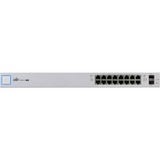 Ubiquiti UniFi US-16-150W netværksswitch Administreret Gigabit Ethernet (10/100/1000) Strøm over Ethernet (PoE) 1U Hvid grå, Administreret, Gigabit Ethernet (10/100/1000), Strøm over Ethernet (PoE), Stativ-montering, 1U, Kan monteres på væggen