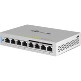 Ubiquiti UniFi US-8-60W Administreret L2 Gigabit Ethernet (10/100/1000) Strøm over Ethernet (PoE) Grå, Switch Administreret, L2, Gigabit Ethernet (10/100/1000), Strøm over Ethernet (PoE), Kan monteres på væggen