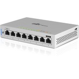 Ubiquiti UniFi US-8 Administreret L2 Gigabit Ethernet (10/100/1000) Strøm over Ethernet (PoE) Grå, Switch Administreret, L2, Gigabit Ethernet (10/100/1000), Strøm over Ethernet (PoE), Kan monteres på væggen