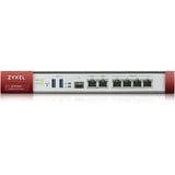 Zyxel ATP200 firewall (hardware) Desktop 2 Gbit/sek. grå/Rød, 2 Gbit/sek., 0,5 Gbit/sek., 40 Gbit/sek., 10 transaktioner/sek, 450/450 Gbit/sek., 45,38 BUT/t
