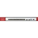 Zyxel ATP700 firewall (hardware) 1U 6 Gbit/sek. 6 Gbit/sek., 1,2 Gbit/sek., 120,1 BUT/t, 150 bruger(e), 25,3 dB, 947736 t