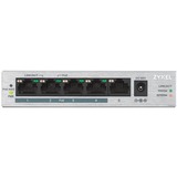 Zyxel GS1005HP Ikke administreret Gigabit Ethernet (10/100/1000) Strøm over Ethernet (PoE) Sølv, Switch grå, Ikke administreret, Gigabit Ethernet (10/100/1000), Fuld duplex, Strøm over Ethernet (PoE)