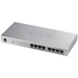 Zyxel GS1008HP Ikke administreret Gigabit Ethernet (10/100/1000) Strøm over Ethernet (PoE) Grå, Switch grå, Ikke administreret, Gigabit Ethernet (10/100/1000), Strøm over Ethernet (PoE)