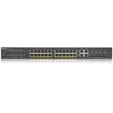 Zyxel GS1920-24HPV2 Administreret Gigabit Ethernet (10/100/1000) Strøm over Ethernet (PoE) Sort, Switch Sort, Administreret, Gigabit Ethernet (10/100/1000), Strøm over Ethernet (PoE), Stativ-montering