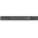 Zyxel GS1920-24V2 Administreret Gigabit Ethernet (10/100/1000) Sort, Switch Sort, Administreret, Gigabit Ethernet (10/100/1000), Stativ-montering