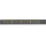 Zyxel GS1920-48HPV2 Administreret Gigabit Ethernet (10/100/1000) Strøm over Ethernet (PoE) Sort, Switch Sort, Administreret, Gigabit Ethernet (10/100/1000), Strøm over Ethernet (PoE)