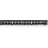 Zyxel GS1920-48V2 Administreret Gigabit Ethernet (10/100/1000) Sort, Switch Sort, Administreret, Gigabit Ethernet (10/100/1000), Stativ-montering