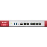 Zyxel USG Flex 200 firewall (hardware) 1800 Mbit/s 1800 Mbit/s, 450 Mbit/s, 100 Gbit/sek., 60 transaktioner/sek, 45,38 BUT/t, 529688,2 t